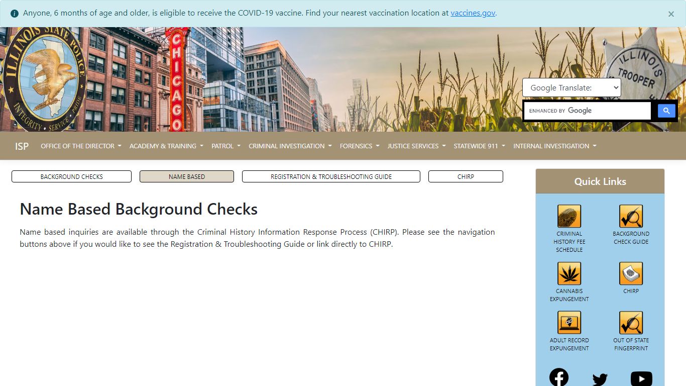 Name Based Background Checks - Illinois State Police